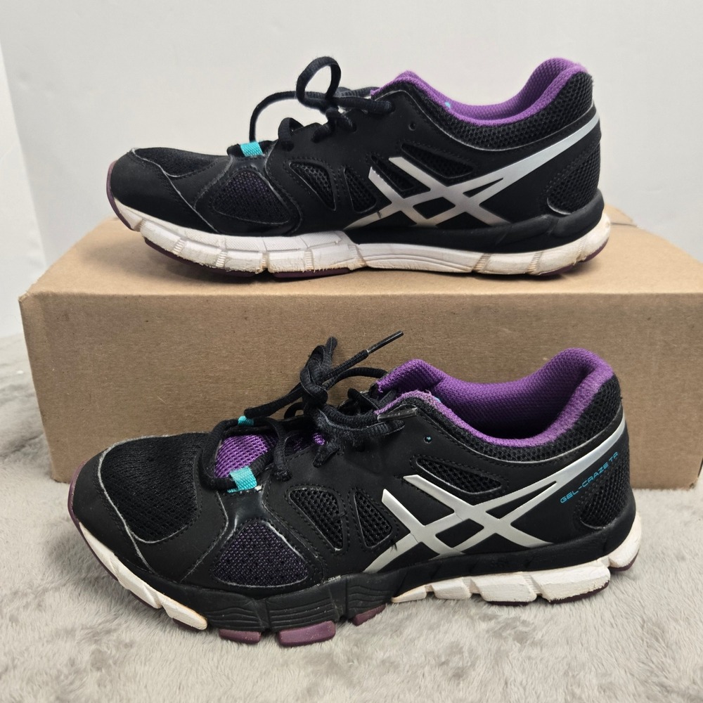 Asics Gel-Craze TR Black Purple Teal Cross Training Shoes S553Y Womens 7